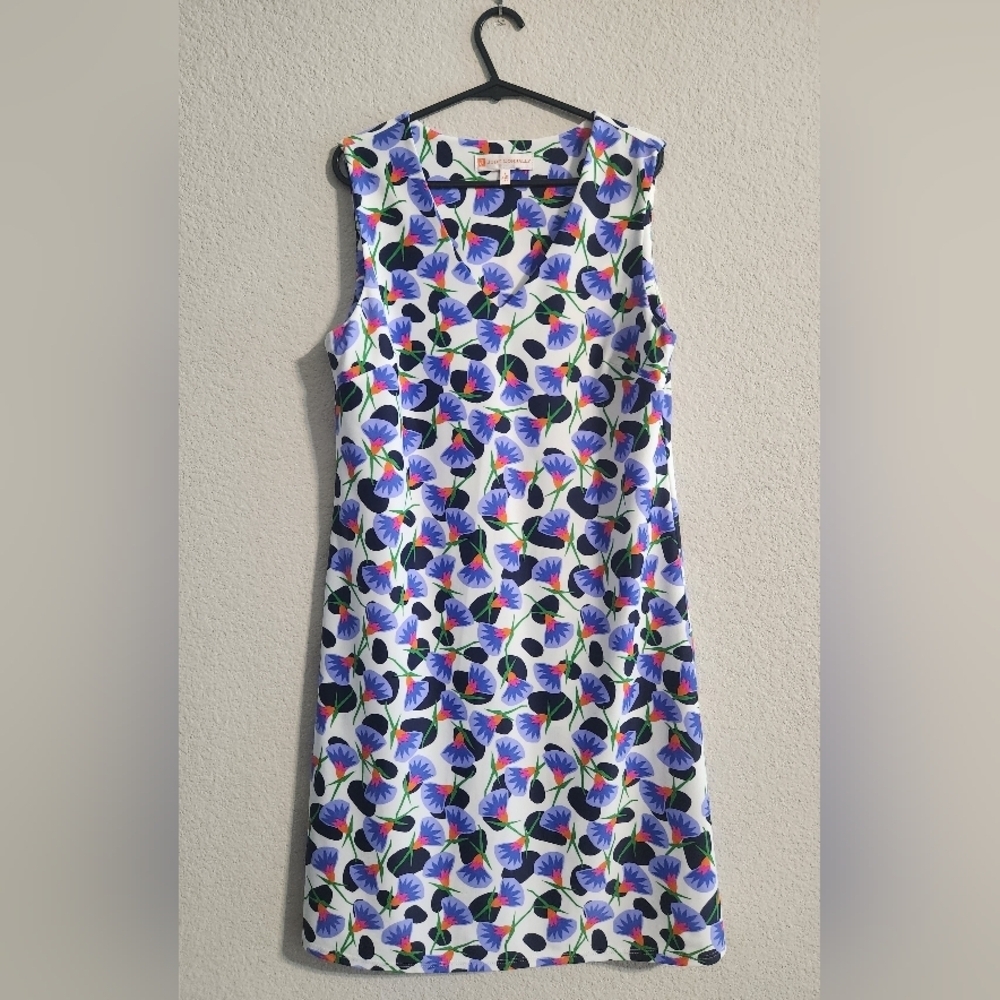 Jude Connally Stretchy Active Ella Sleeveless Dress Dancing Lilies size small